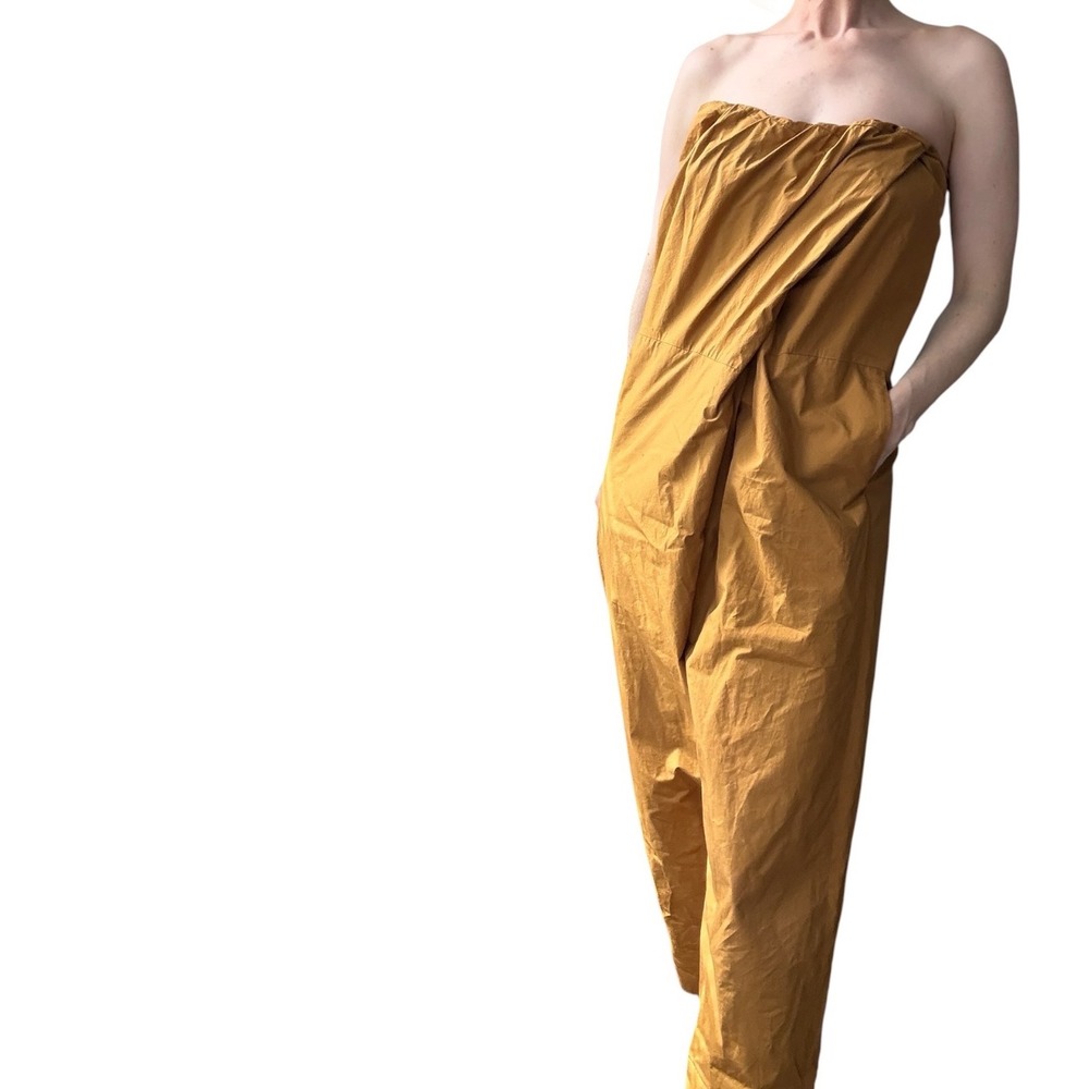 A DÉTACHER ORINOCO JUMPSUIT CARAMEL strapless size 6